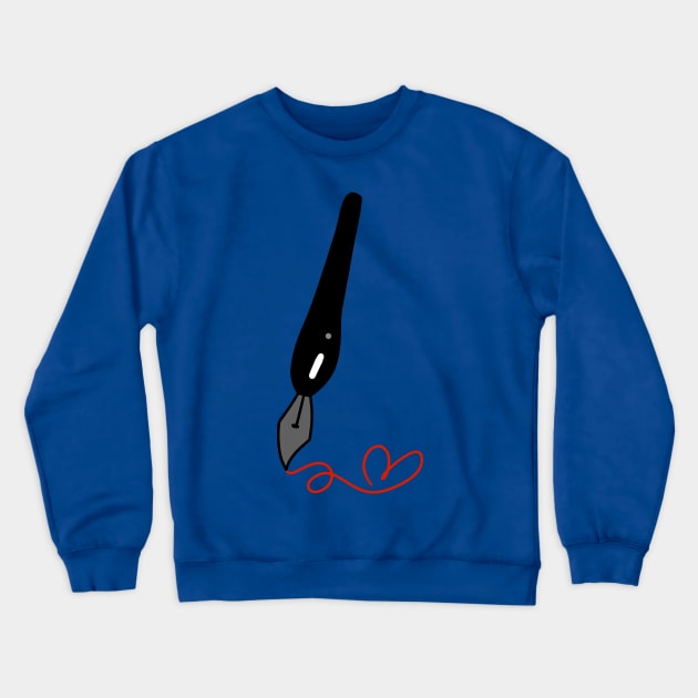 Inking Pen Crewneck Sweatshirt by saradaboru